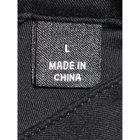 Harley Davidson Rhinestone Embellished Band Collar Blouse Top Black Large Button - Picture 4 of 9